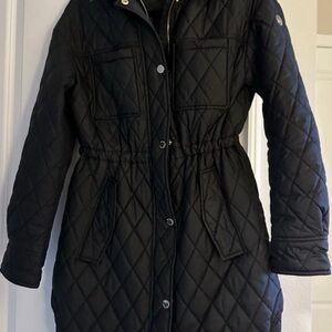 Michael Kors Black Quilted Puffer Coat